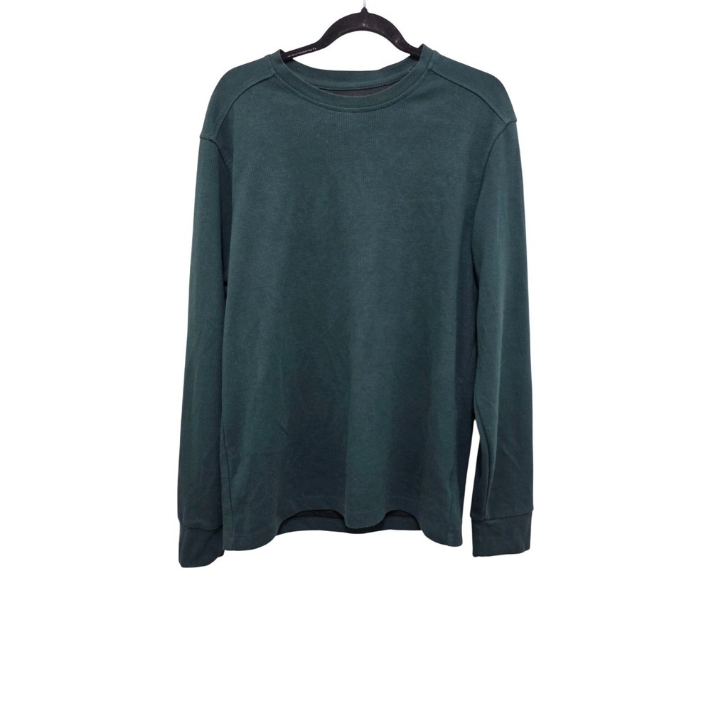 01.Algo Men's Green Long-Sleeve‎ Quick Dry Thermal Shirt Moisture-Wicking Size L